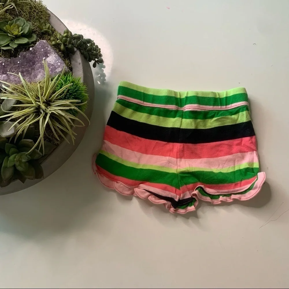 Gymboree watermelon Stripe ruffle shorts girls toddler 3T casual